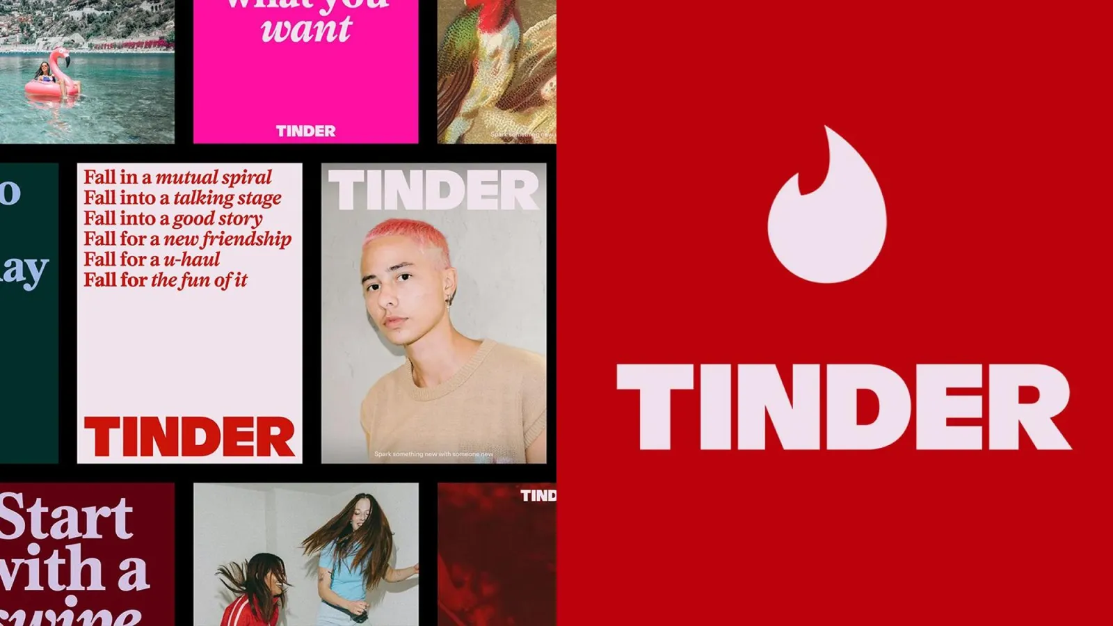 TINDER 全新品牌識別設計！更強烈的火焰 Logo、虛擬約會專欄作家 T、多元視覺吸引 Z 世代等亮點 | ShoppingDesign